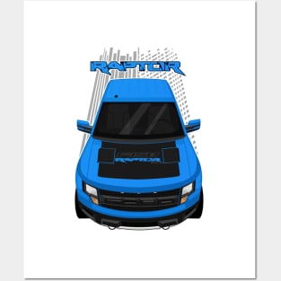 Ford F150 SVT Raptor 2010-2014 - Blue and Black Posters and Art